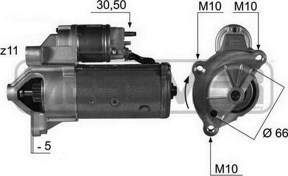 ERA 220171 - Starter www.autospares.lv