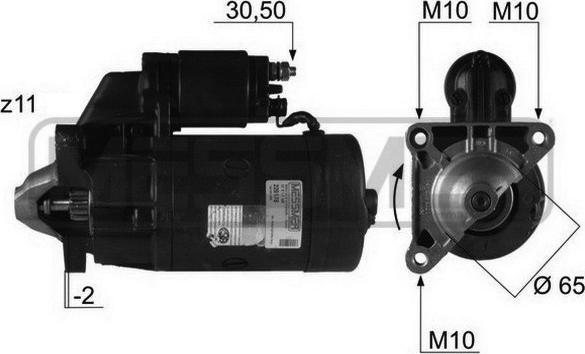 ERA 220178R - Starter www.autospares.lv