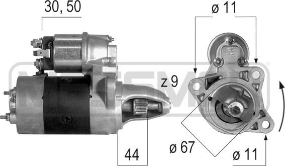 ERA 220173A - Starteris www.autospares.lv