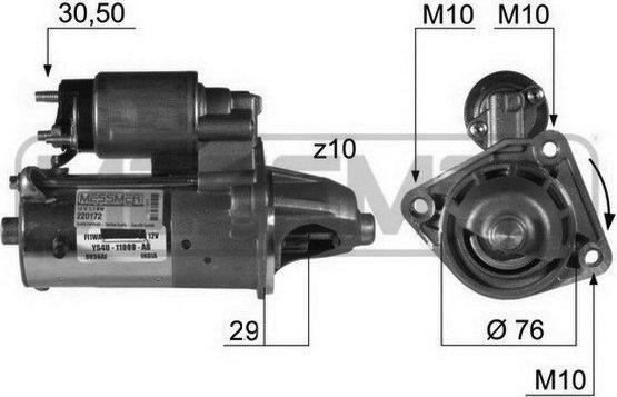 ERA 220172A - Стартер www.autospares.lv