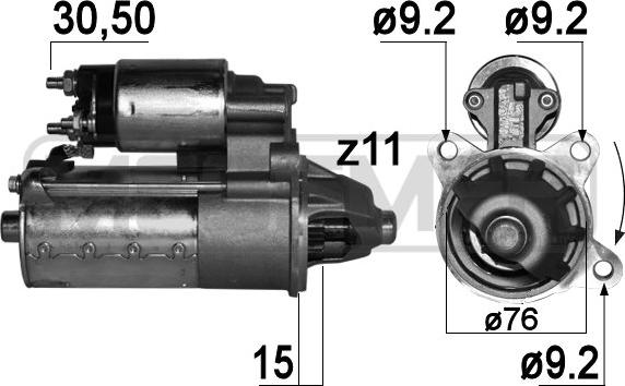 ERA 220899 - Стартер www.autospares.lv