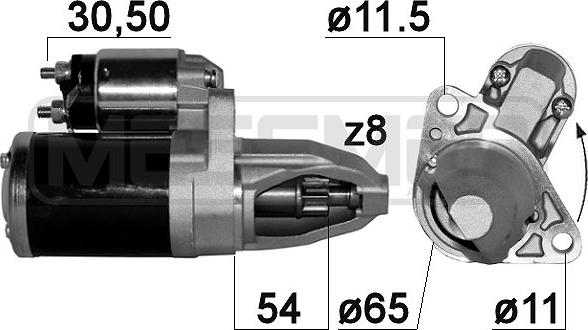 ERA 220896A - Starteris www.autospares.lv