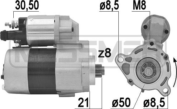 ERA 220892A - Starteris www.autospares.lv