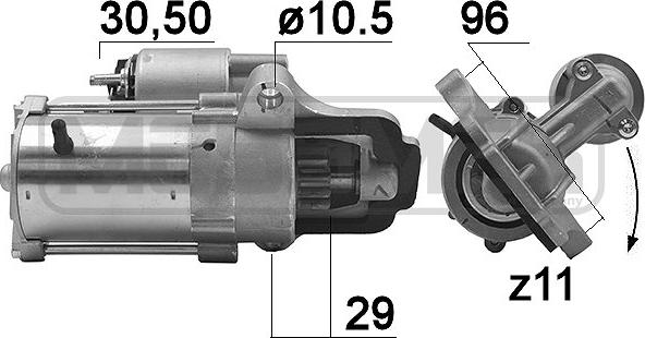 ERA 220897 - Стартер www.autospares.lv