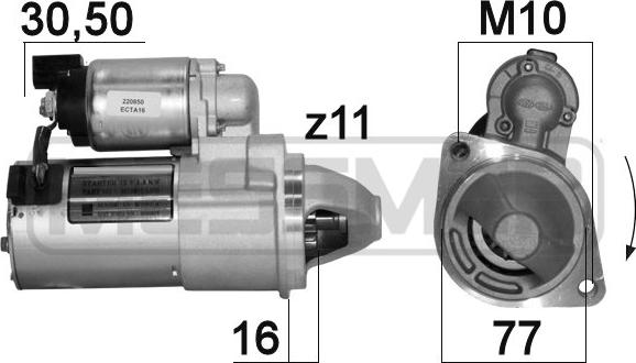 ERA 220850 - Starteris autospares.lv