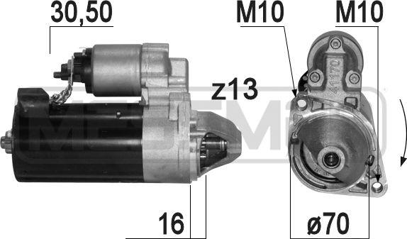 ERA 220868 - Starteris www.autospares.lv