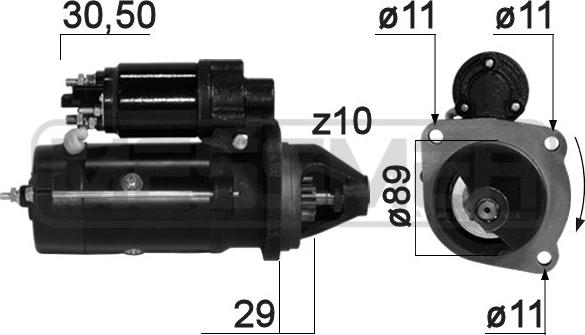 ERA 220814A - Стартер www.autospares.lv