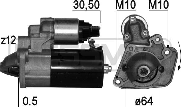 ERA 220816 - Starter www.autospares.lv