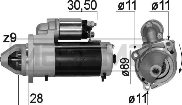 ERA 220811A - Starteris autospares.lv