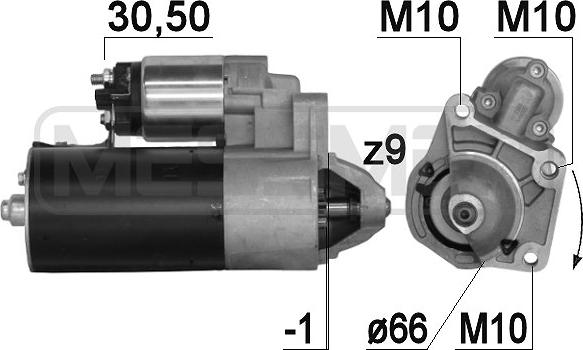 ERA 220880A - Starteris www.autospares.lv