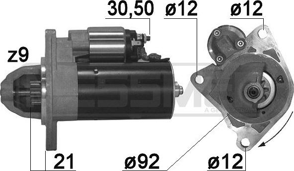 ERA 220883A - Starteris www.autospares.lv