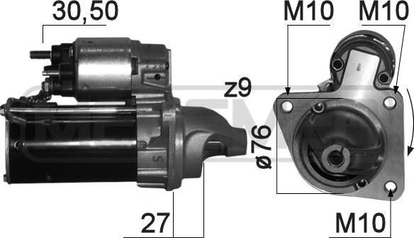 ERA 220838 - Starteris www.autospares.lv