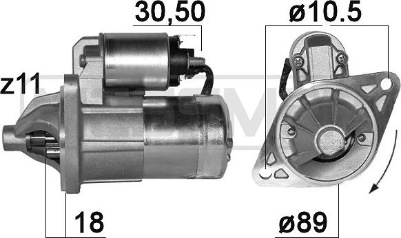 ERA 220823A - Starter www.autospares.lv