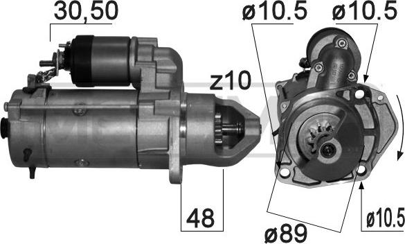 ERA 220879 - Starteris www.autospares.lv