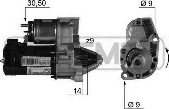 ERA 220394A - Starteris www.autospares.lv