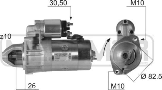 ERA 220390 - Стартер www.autospares.lv