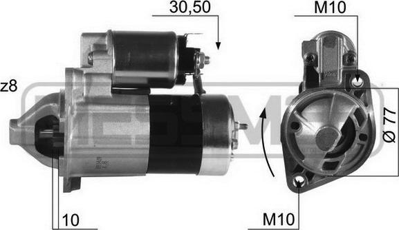 ERA 220397 - Starteris www.autospares.lv