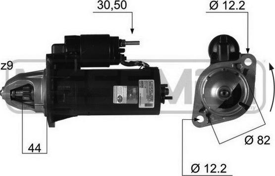 ERA 220355A - Starteris www.autospares.lv