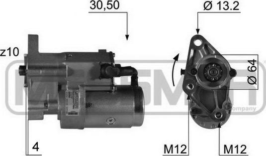 ERA 220352 - Starteris www.autospares.lv