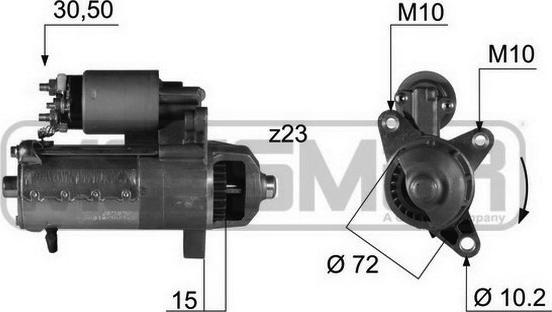 ERA 220365 - Starteris www.autospares.lv