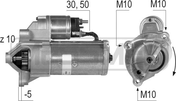 ERA 220363 - Стартер www.autospares.lv