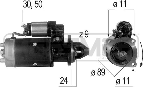 ERA 220307R - Starteris www.autospares.lv