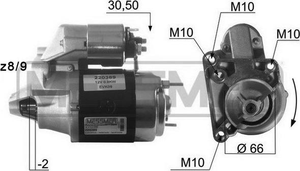 ERA 220389A - Starteris autospares.lv