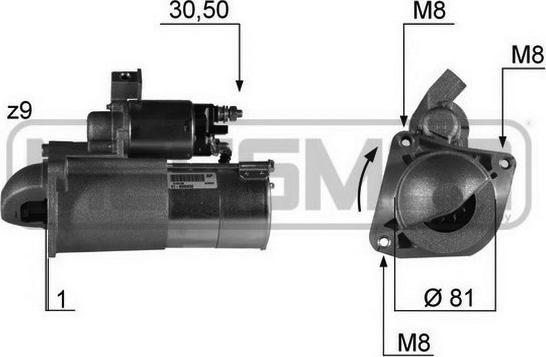 ERA 220331 - Starter www.autospares.lv