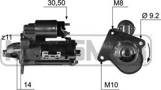 ERA 220371 - Starteris www.autospares.lv