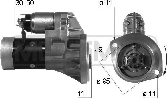 ERA 220204 - Starteris www.autospares.lv