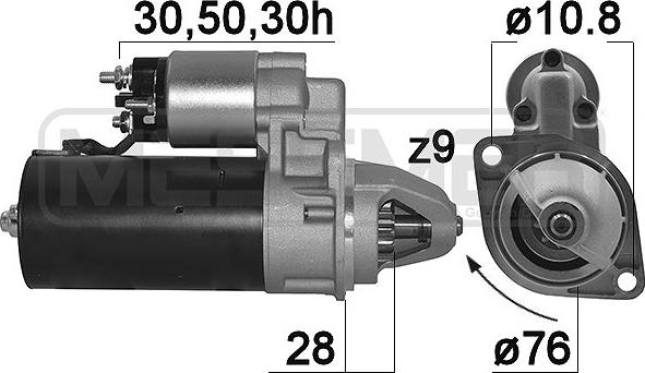 ERA 220201A - Starteris www.autospares.lv