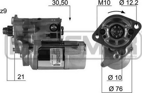 ERA 220207 - Starteris www.autospares.lv