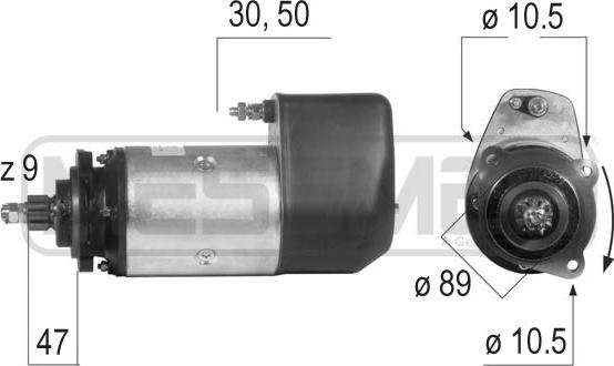 ERA 220219 - Стартер www.autospares.lv