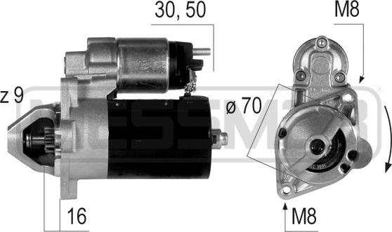 ERA 220214 - Стартер www.autospares.lv