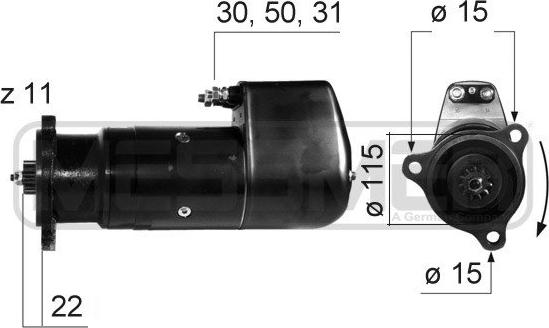 ERA 220218A - Starteris www.autospares.lv