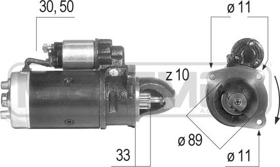 ERA 220280R - Starteris www.autospares.lv