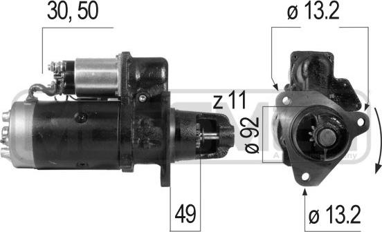 ERA 220288R - Starteris www.autospares.lv