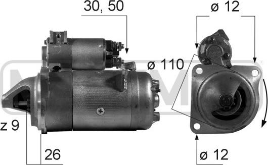 ERA 220282 - Starter www.autospares.lv