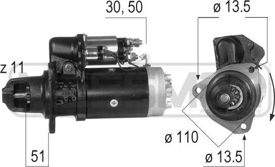 ERA 220275A - Starteris www.autospares.lv