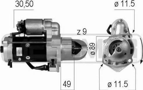 ERA 220278 - Стартер www.autospares.lv