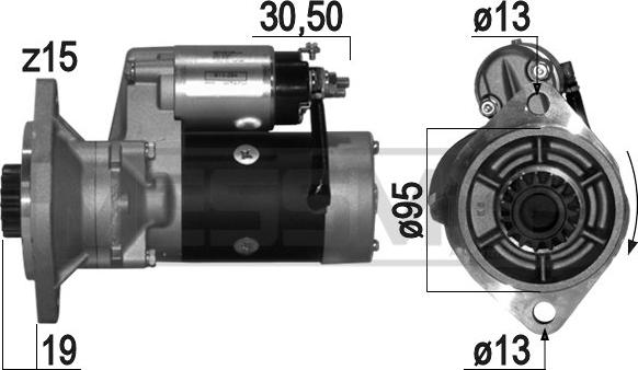 ERA 220798 - Стартер www.autospares.lv