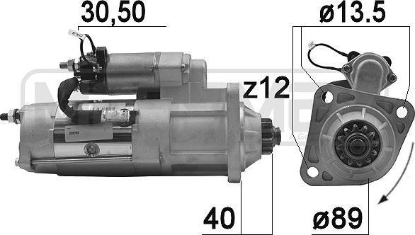 ERA 220793 - Стартер www.autospares.lv