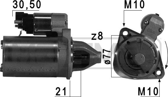 ERA 220744A - Starteris autospares.lv