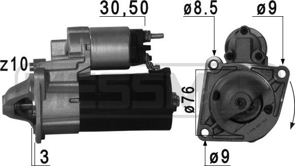 ERA 220756 - Starteris autospares.lv