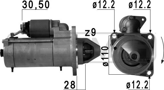 ERA 220750 - Starteris autospares.lv