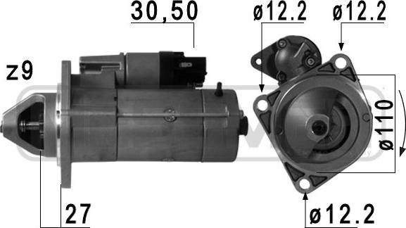 ERA 220753 - Starteris www.autospares.lv