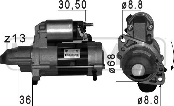 ERA 220 768 - Starteris www.autospares.lv