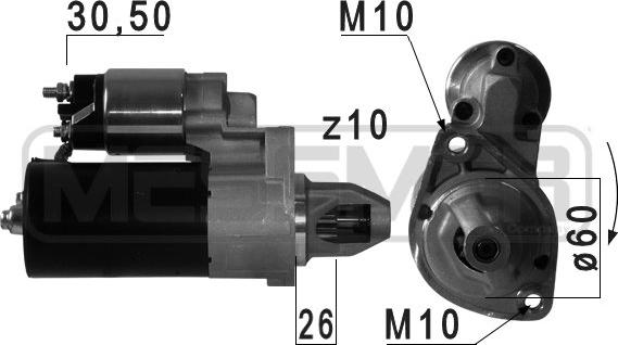 ERA 220709 - Starteris www.autospares.lv