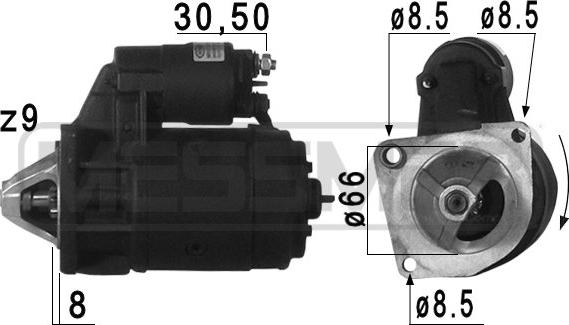 ERA 220700 - Стартер www.autospares.lv