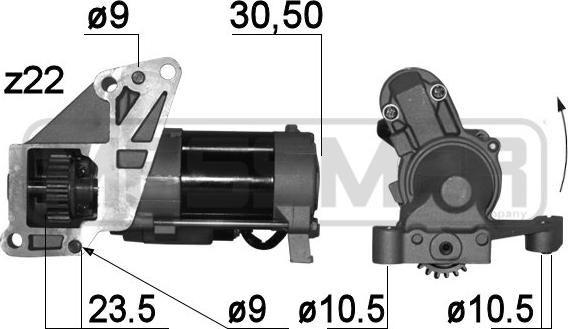 ERA 220788A - Starteris www.autospares.lv